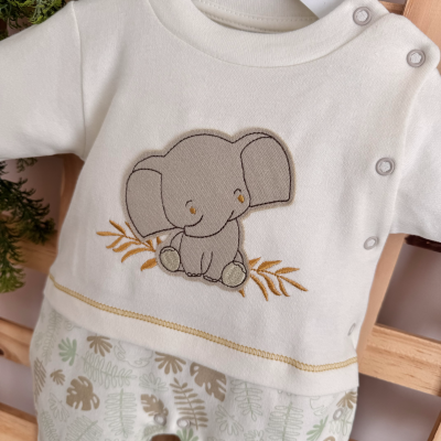 Macacão Trape Zape - Folhagem elefante Macacão Trape Zape - Folhagem elefante